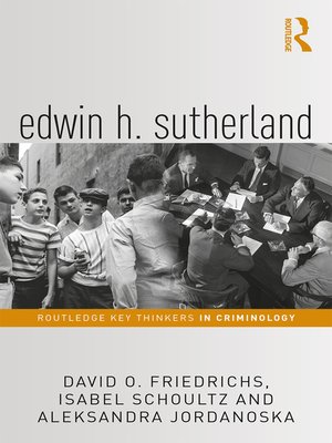cover image of Edwin H. Sutherland